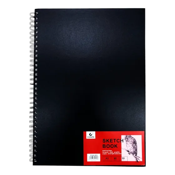 Cuaderno De Dibujo Sketch Book Block - A3 Color Negro