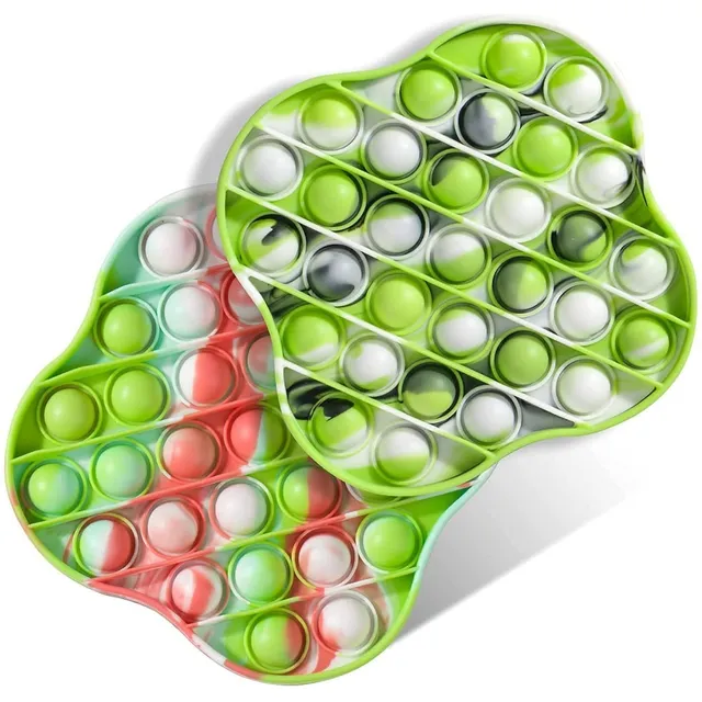 Fidget Push It Pop Bubble Juguete Sensorial Alivia Estres 2 Color Verde