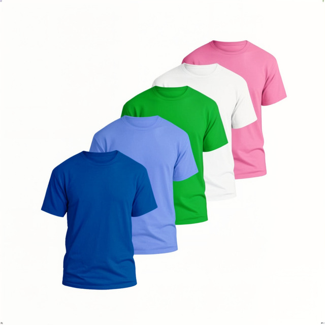 Kit 5 Camisetas Básicas Masculina Dry Fit Lisa Tradicional Kit 5 Camisetas Básicas Masculina Dry Fit Lisa Tradicional
