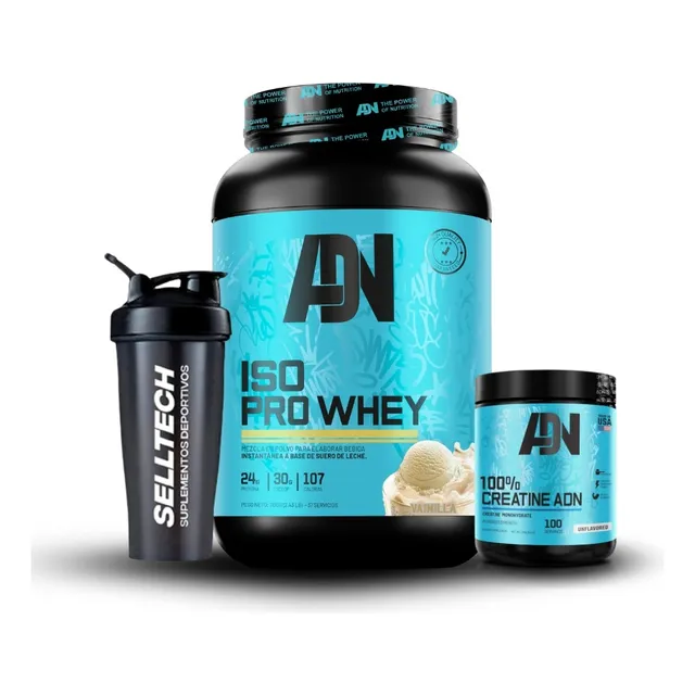 Pack Adn Iso Pro Whey 1.1kg Vainilla + Creatina 250gr