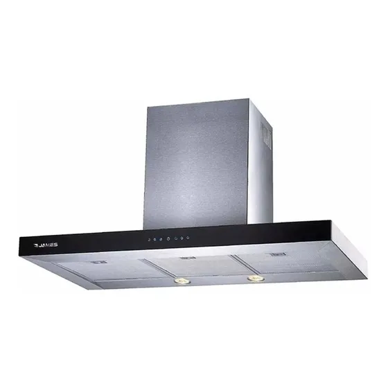 Extractor purificador de cocina James Sibox ac. inox. de pared 90cm x 5.5cm x 50cm plateado