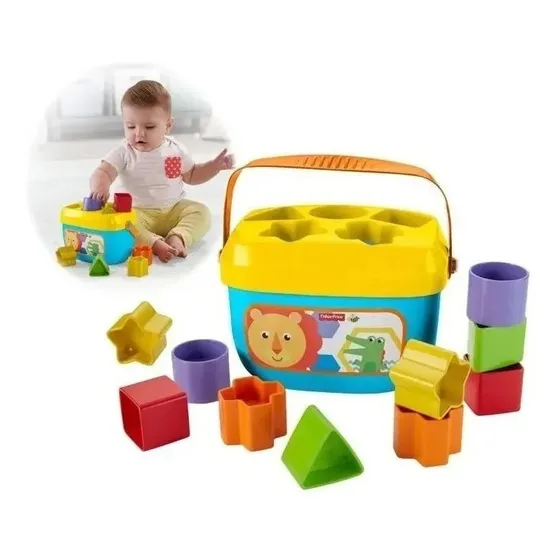 Cubo Primeros Bloques Bebe Fisher Price Juego Didáctico