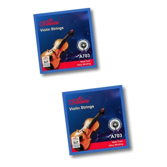 Cuerdas De Violín Alice Dos Set De Juegos De Cuerda