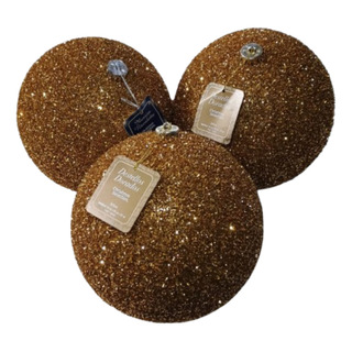 3 Esferas Navideñas Grandes De 20 Cm. De Plastico Rojo Y Oro 3 Esferas Navideñas Grandes De 20 Cm. De Plastico Rojo Y Oro