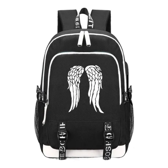 Mochila Mochila The Walking Dead Dead Death Con Usb Moda