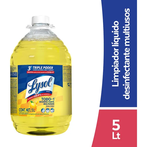 Lysol® Limpiador Desinfectante Multiusos Citrus de 5 L