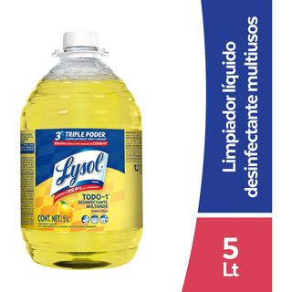 Lysol® Limpiador Desinfectante Multiusos Citrus De 5 L Lysol® Limpiador Desinfectante Multiusos Citrus De 5 L