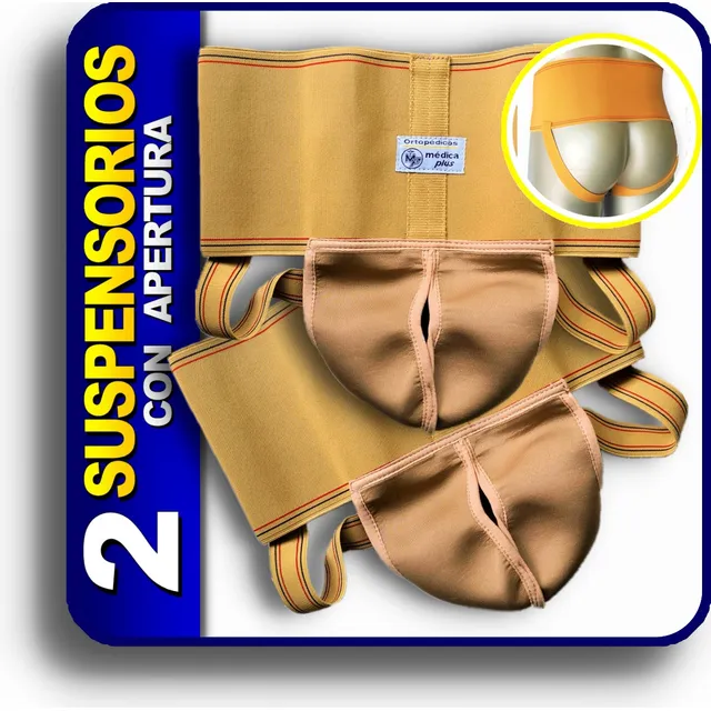 Duo Suspensorio Apertura Masculino Soporte Testicular Hombre