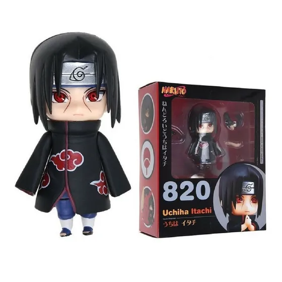 Boneco Nendoroid Itachi Uchiha 820 Naruto Akatsuki Kunai