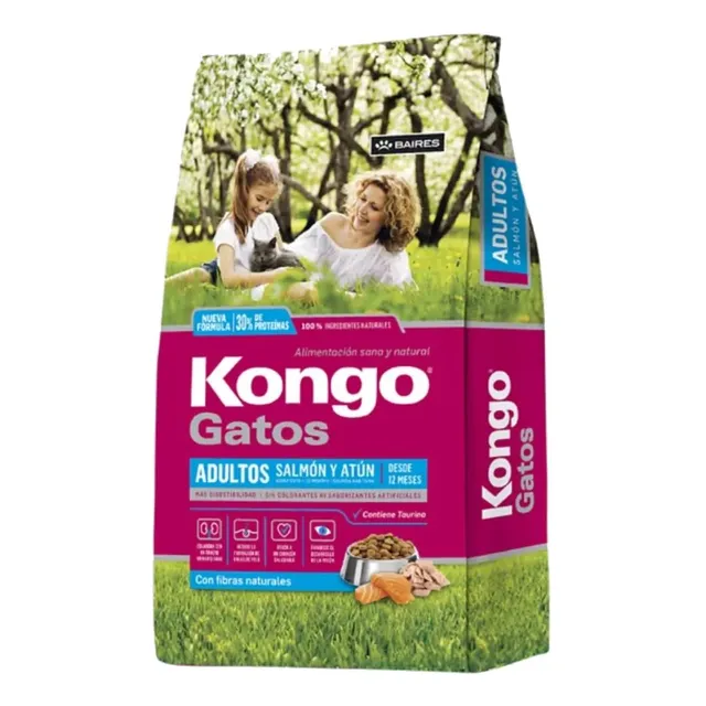 Alimento Kongo Gato Adulto Salmon Y Atun 8kg