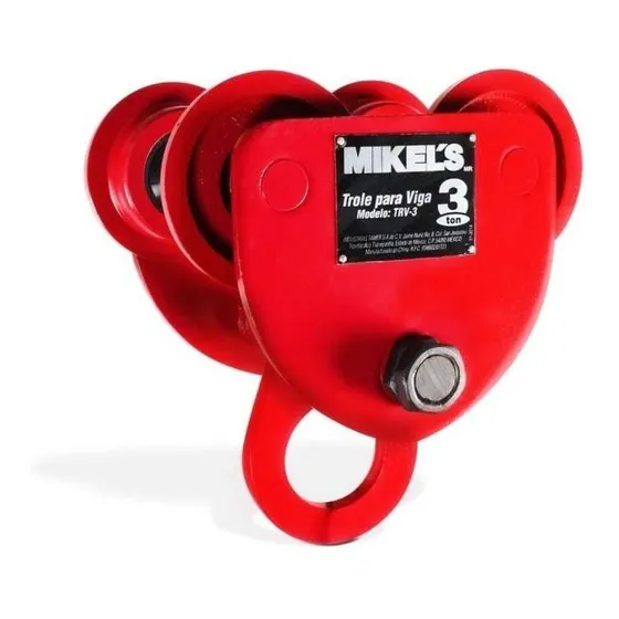 Trole Para Viga, Ancho Ajustable (3 Ton) Trv-3 Mikels