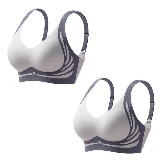 2 Brasier Push-up Inalámbrico Sin Aros Para Mujer, Sujetador