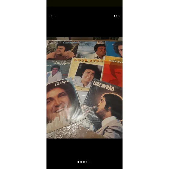 8 Lp Luiz Ayrão Lote Samba Coleção Mpb Discos De Vinil Excel