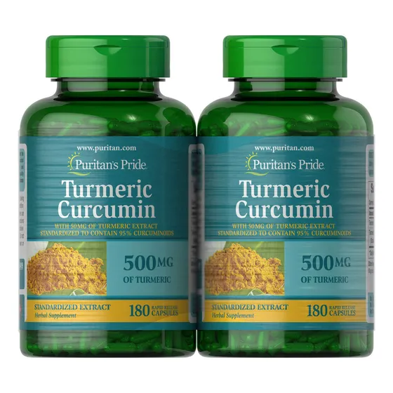 Suplemento De Curcumina De Cúrcuma Puritan's Pride, 500 Mg,