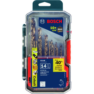 Juego De Brocas Bosch De Cobalto M42 Co14b, 14 Piezas Juego De Brocas Bosch De Cobalto M42 Co14b, 14 Piezas