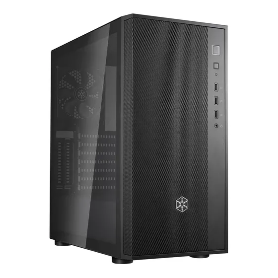 Gabinete Silverstone Fara R1 V2 Mesh Frontal Refrigeración ! Color Negro