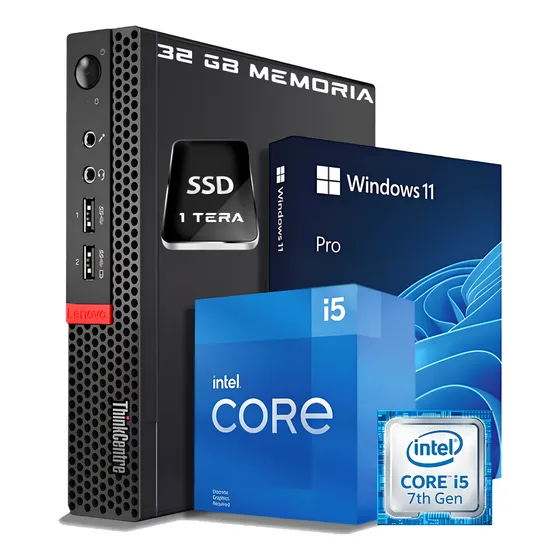 Mini Pc Lenovo Core I5 7° Gen 32gb Ram 1 Tera Ssd Windows 11