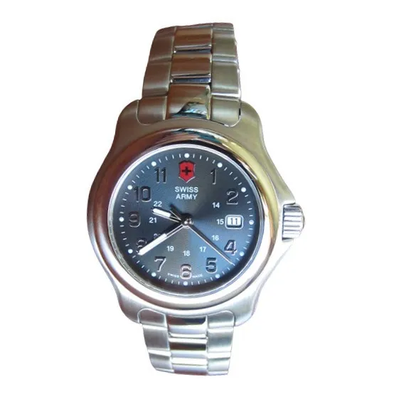 Reloj Swiss Army Officer Dress 25337 Acero Inoxidable Suizo!