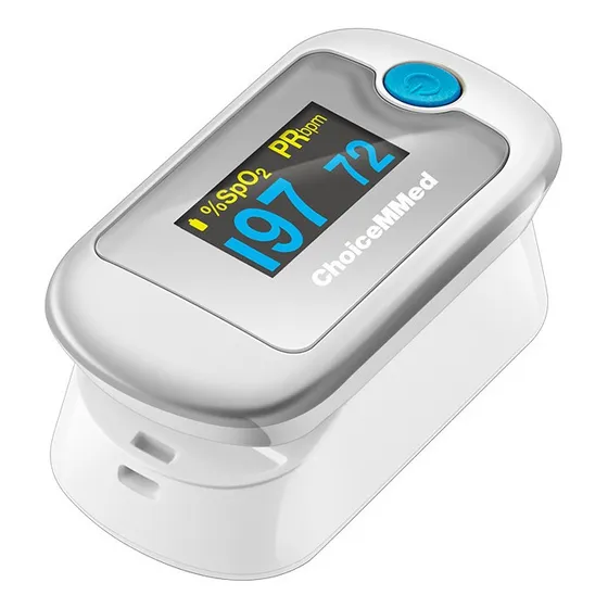Oxímetro de pulso para dedo ChoiceMMed MD300CN330 gris/blanco