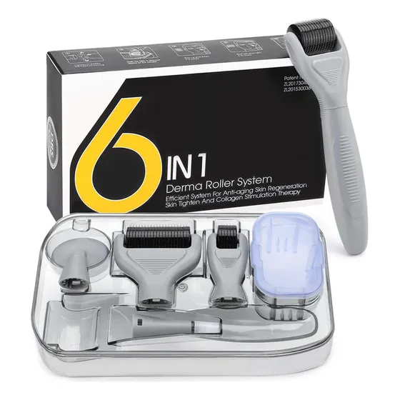 Derma Roller 6 En 1 Rodillo Facial Micro Agujas Antiedad