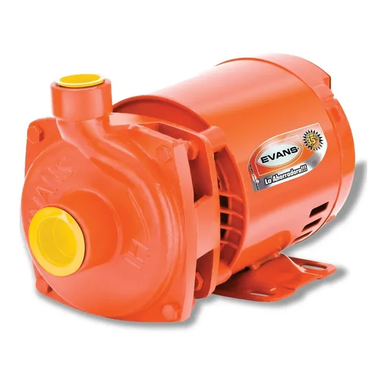 Bomba Residencial Evans De 1/4 Hp Para Bombeo De Agua Limpia Color Naranja Fase eléctrica Monofásica Frecuencia 60Hz