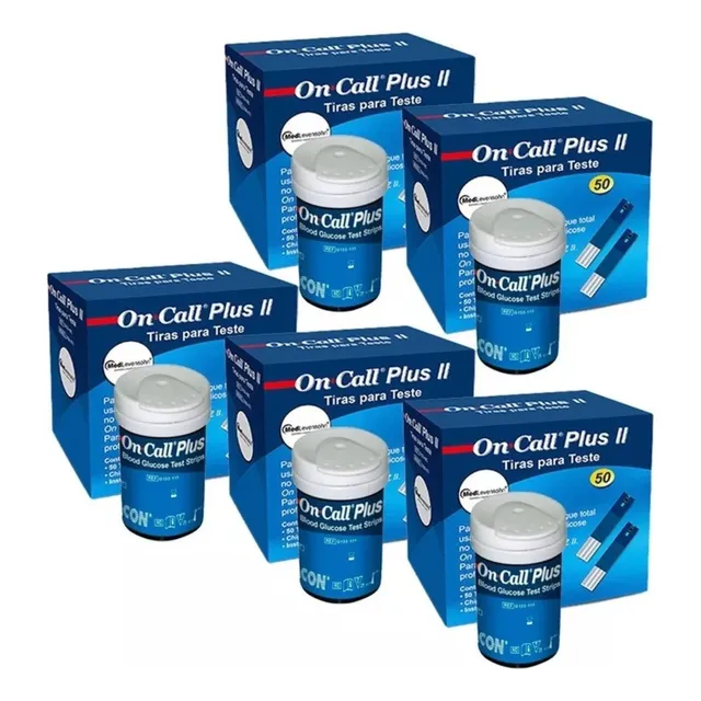 Tira Medidor Glicose Fita Glicemia On Call Plus C/ 250