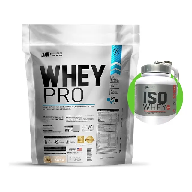 Proteina Whey Pro 5kg Cookies Un + Porta Proteina
