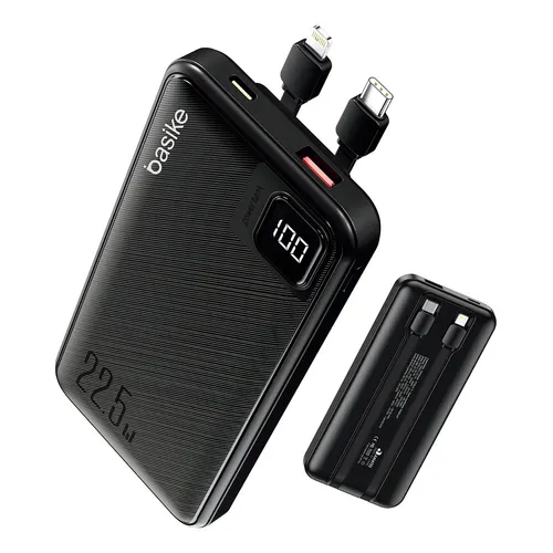 Basike Ba-pow078 Power Bank Carregador Portatil Usb Tipo C 10000mah 22.5w Cor Preto
