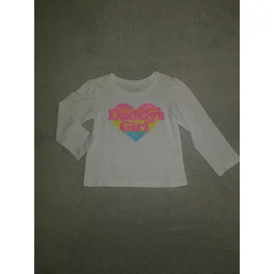 Franela Blanca Manga Larga The Childrens Place 18-24 Meses