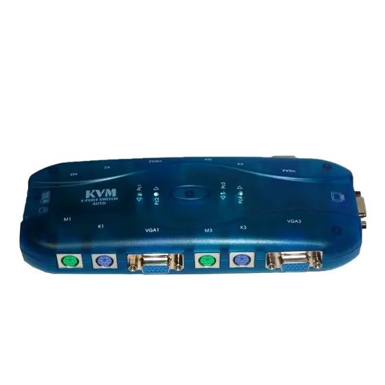 Switch Kvm 4 Puerto Ps2 Teclado Mouse Video Selector Monitor