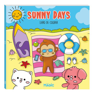 Livro De Colorir Tik Tok Sunny Days 24 Desenhos 150 Gm2 Magic Livro De Colorir Tik Tok Sunny Days 24 Desenhos 150 Gm2 Magic