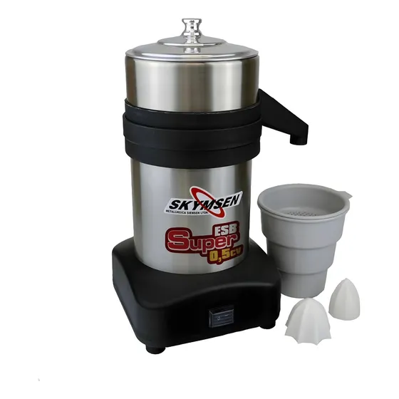 Espremedor elétrico Skymsen ESB SUPER-N industrial 372.85W 60Hz preto e prateado