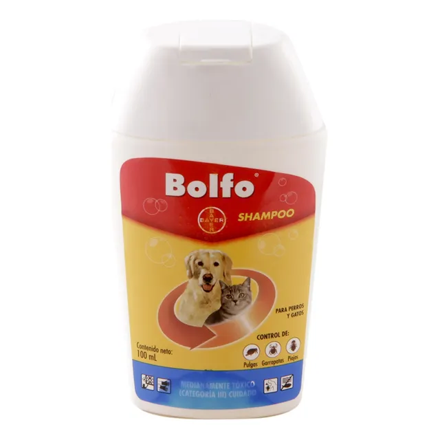 Bolfo Shampoo Antipulgas Bayer 100ml Perros Y Gatos