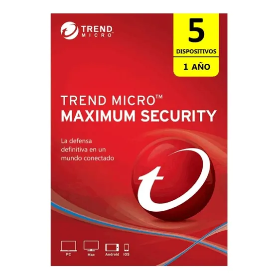 Trend Micro® Maximum Security 5 Dispositivos 1 Año