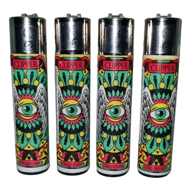 Encendedor Clipper Maxi Recargable Varios Diseños