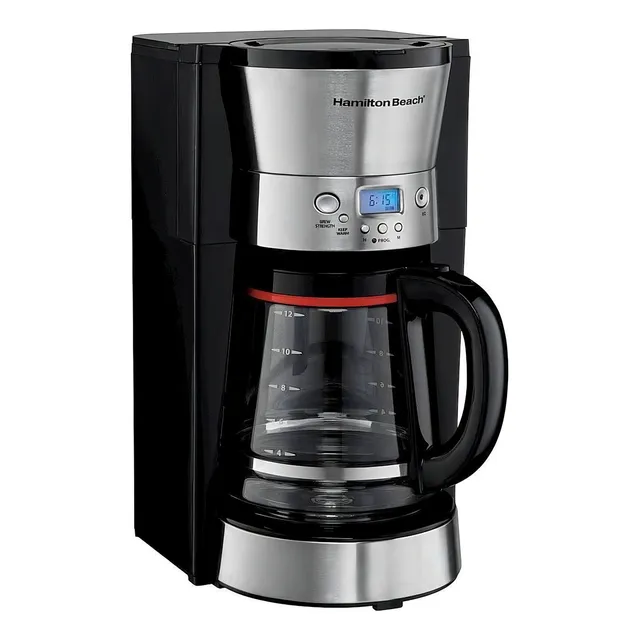 Cafetera Hamilton Beach 46895 semi automática negra y acero inoxidable de goteo