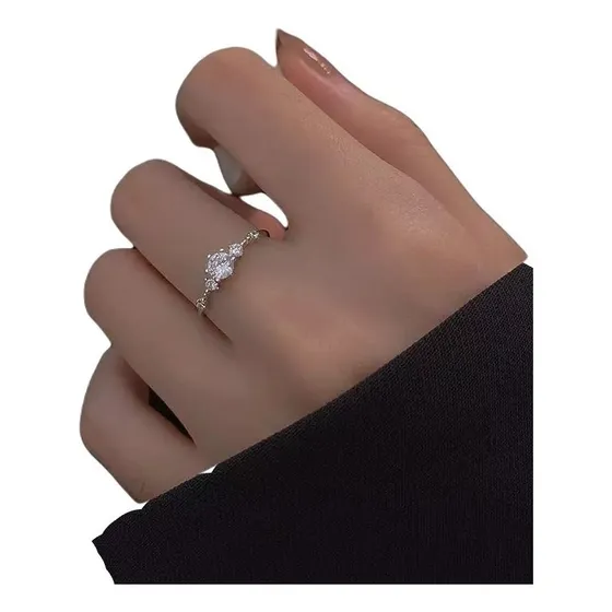 Anillo Zirconia Plata 925 Moda Regalo