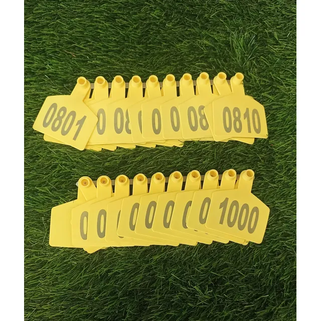 Aretes Enumerados De 0801 Al 900, Paquete De 100 Unidades.
