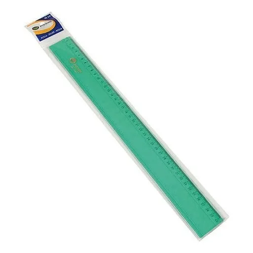 Regla Pizzini Acrilica 40cm Verde Dibujo Tecnico Biselada