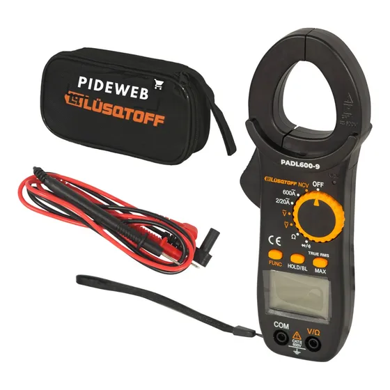 Pinza Amperimétrica Digital 600v Corriente Alterna Lq Black