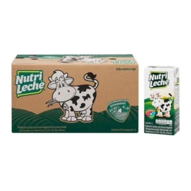 Caja Nutrileche Con 12 Piezas De 1 Lt C/u