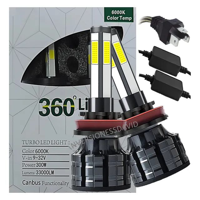 Bombillos Faros Luces Led H4 Caras Alto Poder 33.000 Lumen
