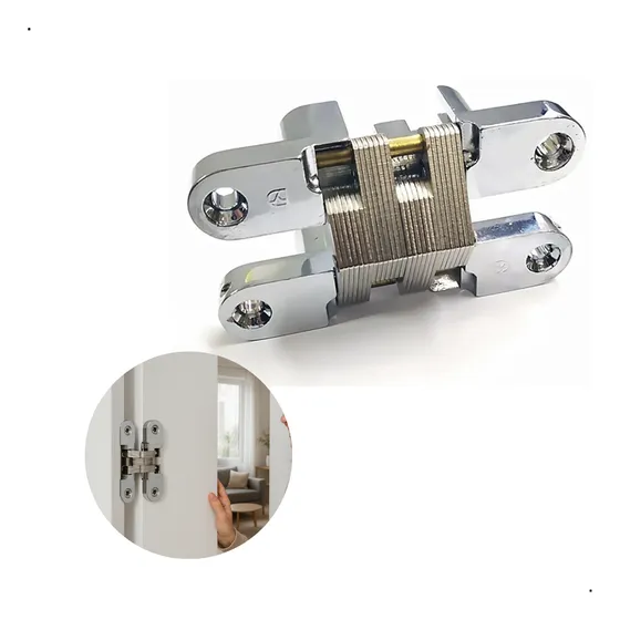 Dobradica Invisivel Oculta 94x19mm Portas Pesadas 18° Hardt