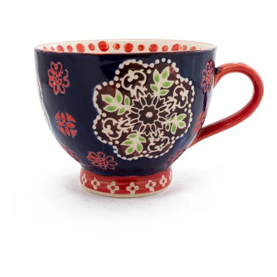 Taza Porcelana Le Toton Casa Kandinsky De Porcelana Con Diseño Kandinsky Color Azul Oscuro Con Detalles Forma De Mug Capacidad 400ml