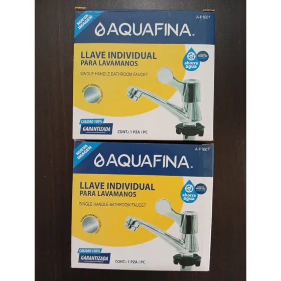 Llave Lavamanos Individual Metalica
