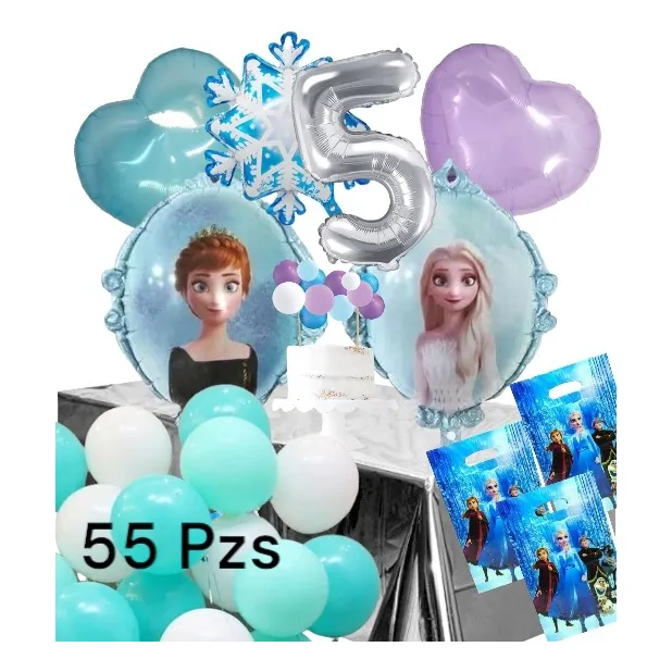 Frozen Princesa Elsa Ana Fiesta Globo Mantel Afiche Olaf