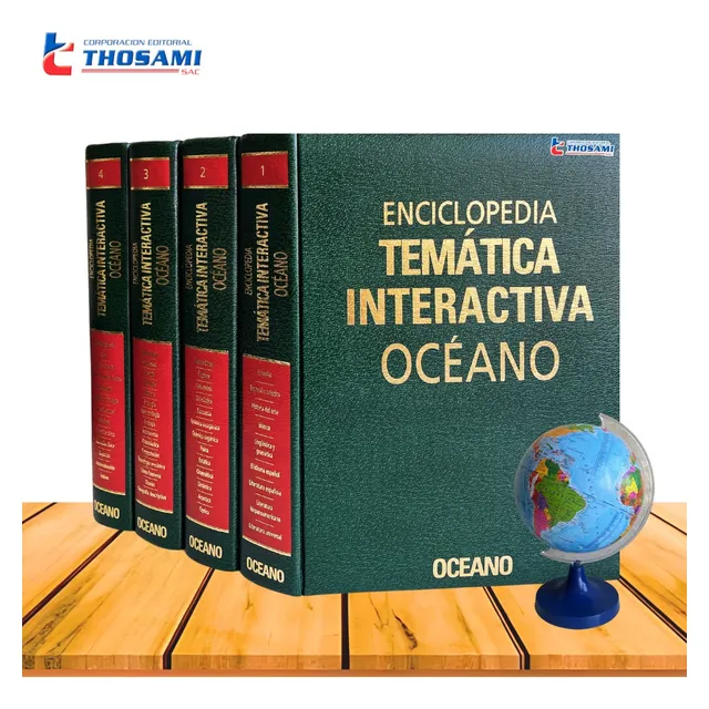 Enciclopedia Temática Interactiva Océano 4 Tomos