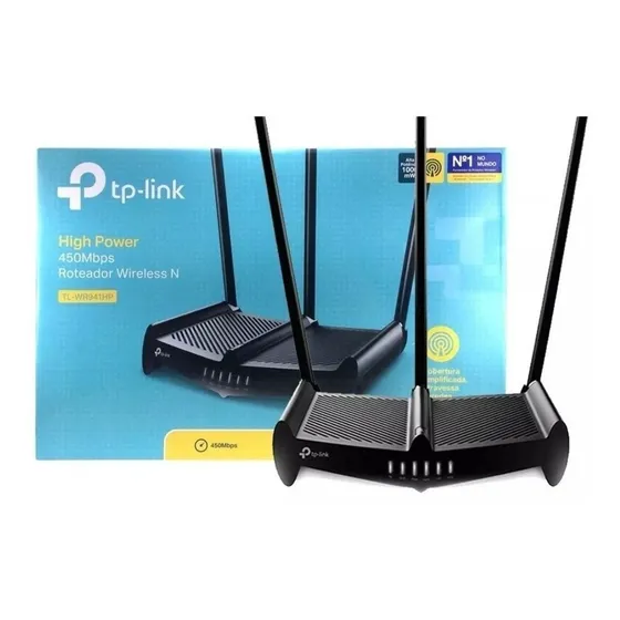 Router Wifi Tp Link Tl-wr 941hp Rompe Muros 3 Antenas 9dbi