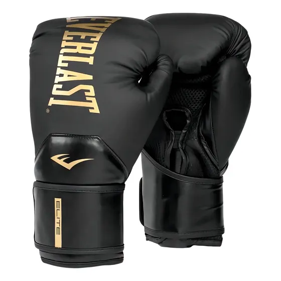 Guantes De Boxeo Espuma Triple Capa Elite2 Everlast 16 Oz Negro