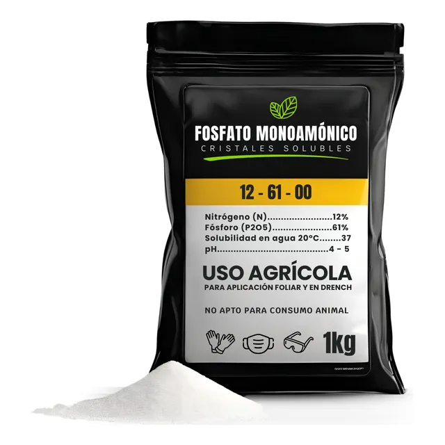 Fosfato Monoamónico Map Fertilizante Soluble Hidroponía X Kg